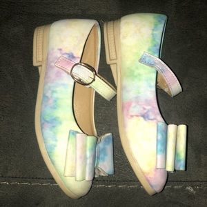Pastel rainbow bow shoes (SOLD)